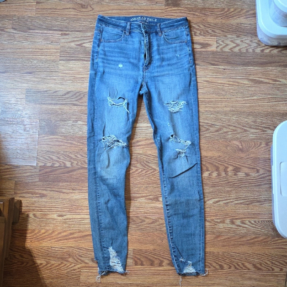 American Eagle Highest Rise Jeggings Size 8 Long